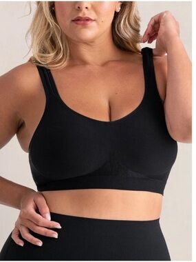 NWT TrueKind Everyday Comfort Wireless Shaping Bra Black XL